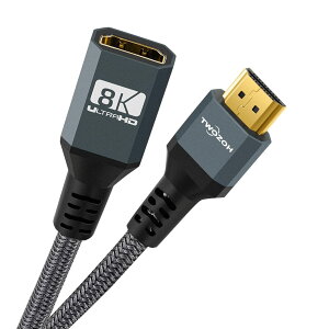 Twozoh 8K 4K HDMI 2.1P[u 0.3M HDMI IX-X ϊP[u 48gbps HDMIZ iC҂݁i30cm O[jKis