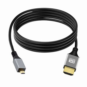 xiwai 8K Micro HDMI 2.1 ^ HDTV P[u 2.0m Type-A to Type-D 4K nCp[_ XR[h JHDTVp