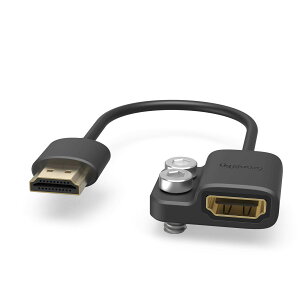 SmallRig HDMI-A to HDMI-A�ϊ��A�_�v�^�[ HDMI-AM�i�I�X�j �� HDMI-AF�i���X�j�A�_�v�^�[�P�[�u�� BMPCC 4K & 6K, A7SIII, GH5 & S1H�ȂǑΉ� 14cm 4K@60HZ-3019