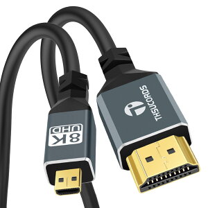 Thsucords ^ 8K 4K Micro HDMI - HDMIP[u 2M _ \tg X Micro HDMI 2.1 [h 48Gbps  8K@60Hz 4K@120hz GoPro Raspberry Pi 4 SonyJjRɑΉ Kis