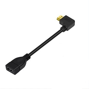 KKM-ラブショー0.15m 0.3m 0.5m短いHDMI ケーブル,4k /1080PHDMI 延長ケーブル, HDMI 1.4オス-メス 90度L字型左右向きHDMI 延長ケーブル 高速HDMI変換4K 60Hz HDMI 1.4ケーブル (0.15m, 左L,メス-オス)