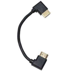 KAUMO HDMIケーブル 0.15m (15cm) L型端子 (両方左向き L字型 金めっき) 短い HDMIケーブル