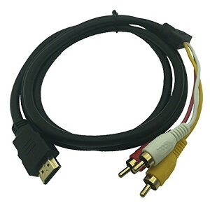 Like-You HDMI A/M TO 3RCA ڑP[u HDMIAV HDMI3RCAbhCG[zCgI[fBIrfIP[u R|[lg IX er rfI[q 1.5m