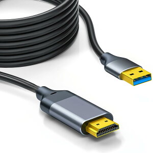 USB HDMI ϊP[u 2M hCo[ usbfBXvCP[u 5Gbps` USB 3.0 (IX) -> HDMI (IX) HD 1080PfBXvCP[u o Ή Windows XP 7/8.1/10/11Ή o Rp