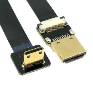 chenyang FPV Mini HDMI IX - HDMI IX FPC tbgP[u 50cm 90x _EAO FPV HDTV }`Rv^[ Bp