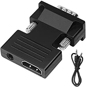 HDMI to VGA ϊ A_v^ o 3.5mm LEIZHAN I[fBIP[ut 1080p@60Hz HDMI(X)VGAiIXj֕ϊP[u rfIϊA_v^[ p\R/m[gp\R/PC/vWFN^[/HDTV/