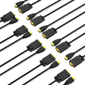 BENFEI 10 HDMI - VGA 1.8m P[u(tɔΉ)AP HDMI (\[X) - VGA (fBXvC) P[u (IX - IX) PC,j^[,vWFN^[, HDTV, Raspberry Pi, Roku, XboxɑΉ