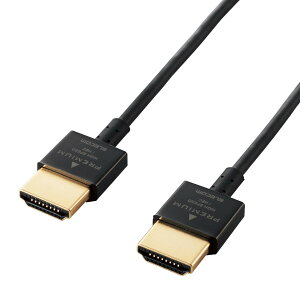 �G���R�� HDMI �P�[�u�� 1m �v���~�A�� 4K 2K (60P) HDR �X�[�p�[�X�����R�l�N�^�P�[�u���d�l �u���b�N DH-HDP14SS10BK