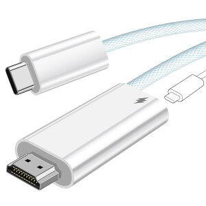 USB Type C HDMI ϊP[u 1.8M ^CvC HDMIϊA_v^[USB C 100W PD d|[gty 4K&1080P𑜓x HDϊ TV[h z Switch hbN HDMI ϊA_v^Ή i-Phone 15/MacBook Pro/Dell XPSV[Y/iPad P