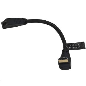 KKM-ラブショー0.15m 0.3m 0.5m~1.8m短いHDMI ケーブル,8k HDMI 延長ケーブル, 8K 60Hz HDMI 2.1オス-メス 90度L字型左右向きHDMI 延長ケーブル 高速HDMI変換48Gbps 8K 60Hz HDMI 2.1ケーブル (0.15m 上L メス-オス)