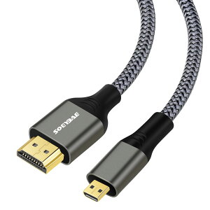 SOEYBAE HDMIP[u Micro HDMI to HDMI 3M (HDMI }CN^CvDIX - HDMI ^CvAIX) 4K 60Hz 3D HDR ARC 18Gbps GoPro7 6 5/Transformer/Yoga/Sony ɑΉ