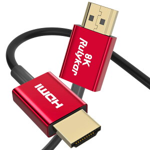 HDMI 8k P[u 0.5m HDMI 2.1 X(a3.6mm) 8K@60Hz 4K@120Hz HDMI P[u nCXs[h PS5/4,Xbox, Nintendo Switch,Apple TVȂǓKp 48Gbps4320P UHD HDR/eARC/HDCP/3DΉ (0.5[g, F)