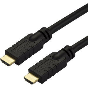 StarTech.com �n�C�X�s�[�hHDMI�P�[�u��/10m/HDMI 2.0/�A�N�e�B�u�P�[�u��/CL2�K�i ���ߍ��݌^�z���ɑΉ�/4K60Hz/HDMI�I�X - HDMI�I�X/�u���b�N HD2MM10MA