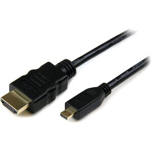 StarTech.com C[TlbgΉnCXs[hHDMI - HDMI MicroϊP[u 3m HDMI(^CvA) - HDMI}CN(^CvD) IX/IX HDADMM3M