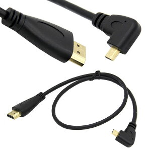 Rosebe Micro-HDMI To HDMI �ϊ� �P�[�u�� 4k1080p�f�[�^��჌�t�J�������j�^�[�P�[�u�����T�|�[�gMicro HDMI L�^�����I�X���}�C�N��HDMI�I�X�P�[�u�� (��50CM)