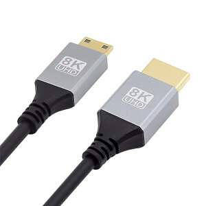 NFHK Mini HDMI 2.1 ^HDTVP[u 8K 4K nCp[X[p[tLVu XR[h Type-A - Type-C J HDTV 50CMp