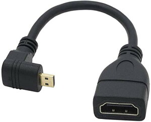 Access  15cm  L^ HDMI(X)to Micro HDMI(IX) ^CvD to ^CvA 90° }CNHDMIϊP[u bLRlN^ AV10-DL