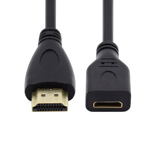 Cablecc Mini HDMI Type-C\PbgXHDMI Type-AIXA_v^P[uAJHDTV 4 K 1080 P 15 cmɓKp
