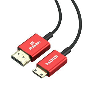 Mini HDMI to HDMI (0.3m)ϊP[u, (a2.5mm)f[^]4K 30Hz HDMI to Mini HDMI 4K P[u,JvWFN^[, j^[, fXNgbvp\R, ^ubg, m[gp\R Kp