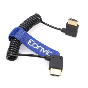 Eonvic 2.1 HDMI RCP[u 8K HDMI to HDMI P[u ^ HDMI IX - IXGNXe_[ґgRCP[u ATOMOS Ninja VASony a7siiiAPortkeys BM5 j^[p (Right -Left HDMI, Black Matte)