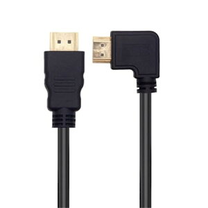 KKM-ラブショー0.15m 0.3m 0.5m短いHDMI ケーブル,4k /1080PHDMI 延長ケーブル, HDMI 1.4オス-メス 90度L字型左右向きHDMI 延長ケーブル 高速HDMI変換4K 60Hz HDMI 1.4ケーブル (0.3m, 左L,,オス-オス)