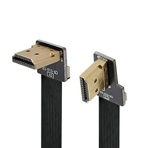 xiwai 10cm CYFPV �f���A�� 90�x �E�����p�x HDMI �^�C�vA �I�X - �I�X HDTV FPC �t���b�g�P�[�u�� FPV HDTV �}���`�R�v�^�[ �q��ʐ^�p