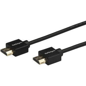 StarTech.com HDMI 2.0 �P�[�u��/2m/4K60Hz/�v���~�A���F��/�C�[�T�l�b�g�Ή�/�n�C�X�s�[�hHDMI/�I�X�E�I�X/�u���b�N HDMM2MLP