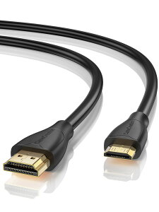 4K~jhdmiIXto hdmiIXP[u, CableCreation HDMI to Mini HDMIϊP[u 4K 60Hz Ultra HD 3DΉ f[^] J/j^[/vWFN^[ȂǂɑΉ 0.9M ubN
