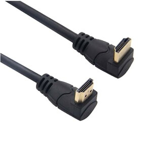 KKM-ラブショー0.15m 0.3m 0.5m~1.8m短いHDMI ケーブル,8k HDMI 延長ケーブル, 8K 60Hz HDMI 2.1オス-メス 90度L字型左右向きHDMI 延長ケーブル 高速HDMI変換48Gbps 8K 60Hz HDMI 2.1ケーブル (0.3m 下L/上L オス-オス)