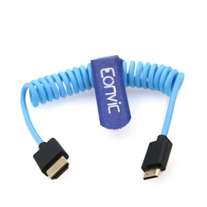 Eonvic  8K@60Hz 4K@120Hz ~j HDMI - t HDMI 2.1 ґgP[u Sony F55 A7S3 A74 Nikon Z6 BMPCC4k - Atomos Ninja onitor p (blue mini HDMI-HDMI)