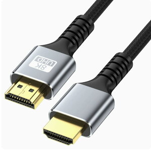 HDMI P[u 8K@60Hz 4K@120Hz ARC/48gbps/VRR/QMS/ALLM/HDR/3D 3풷 HDMI2.1Ki / C[TlbgΉ Xbox, Nintendo Switch, Apple TV, Fire TVȂǓKp IX-IX  (1m)