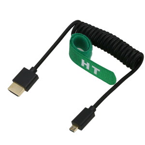 HangTon Micro HDMI - HDMI 8K 4K 60p ubN ґgRC 30cm P[u Canon R8 R10 Sony A7C A7RIV FX30 S5 X-T4 Z50 J ATOMOS Ninja V F5pro j^[ ^CvA D HDMI 2.1p, ubNґgB