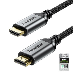 Fasgear HDMI 2.1P[u 3MF 8K HDMIP[u 48Gbps HDMIR[h ґgiC 8K@60Hz 4K@120Hz HDCP 2.3Ή eARC HDR10 3D DolbyΉ T\TV/Blu-ray/X-boxp (ubN)