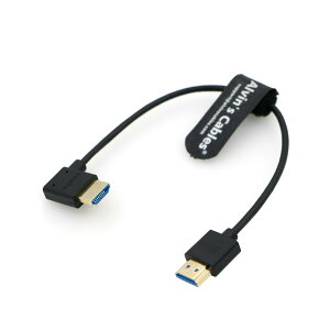 Alvin's Cables Ultra HD 8K HDMI 2.1 �P�[�u�� �X�g���[�g HDMI - ���C�g�A���O�� HDMI ���� Atomos Ninja V Monitor Z CAM E2 �p for Sony FS5| FS7| A7S3 �J���� 10�C���` | 25cm