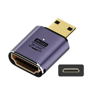 xiwai 8 K Mini HDMI���]HDMI 2.1�}�U�[UHD�g�����ϊ���A�_�v�^��8 K 60 hz HDTV���T�|�[�g����