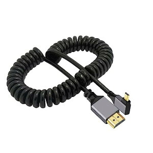 Cablecc 4K 60hz �}�C�N�� HDMI 1.4 �I�X - HDMI �I�X ���p�X�g���b�` �R�C����P�[�u�� 90 �x HDTV ���j�^�[ �R���s���[�^�[ ���b�v�g�b�v�p