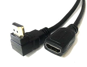 HDMIケーブル L字 4K*2K@30Hz HDMI L型 90度 延長 アダプター オス メス HDMI エクステンダー 4K 直角 HDMI 中継 アダプタ AM to AF HDMI L型 コネクター 90 金メッキ 直角 HDMIコネクタ L字 延長 AV02 (220cm)