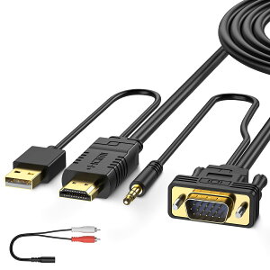 VGA HDMI P[uVGA HDMI ϊP[u 15M VGA HDMI ϊ A_v^[P[u VGA to HDMI o͕ϊA_v^ VGA HDMI rfIϊ A_v^ VGA  HDMI o̓P[u 1080P 60Hz] TV PC vWFN^