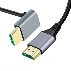 CY Cable HDMI 2.1 �����^ HDTV �P�[�u�� 8K 4K �n�C�p�[���_��X�����R�[�h �_�E���A���O�� 90�x Type-A �I�X-�I�X �R���s���[�^ HDTV 50cm�p, HD-028-DN-0.5M