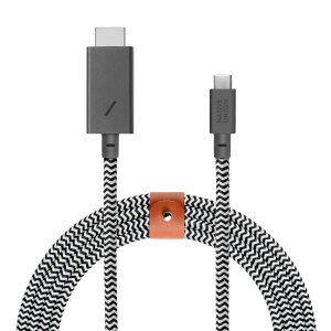 NATIVE UNION [lCeBujI] BELT USB-C to HDMI 2.0 ϊP[u 4K@60Hz MFiF - MacBook Pro 2017-2020 MacBook Air/iPad Pro 2018 ̑USB-CfoCXΉ(3[g)