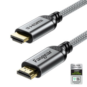 Fasgear HDMI 2.1P[u 2MF 8K HDMIP[u 48Gbps HDMIR[h ґgiC 8K@60Hz 4K@120Hz HDCP 2.3Ή eARC HDR10 3D DolbyΉ Roku TV/j^[/u[Cp (O[)