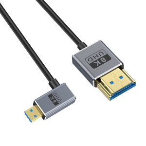 Duttek LMicro HDMI HDMI ϊP[uZ 8K ɍ }CNHDMI HDMIP[u30cm, HDMI2.1Ki 48Gbps_炩L^HDMI }CNHDMI 2.1P[u IX IXP[uT|[g8K@60HzA4K@240HzHDR,