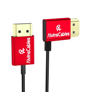 Alvin's Cables 8K 2.1 HDMI �P�[�u�� 48Gbps ���� ��2.4mm �����^ HDMI�B8K@60Hz/4K@120Hz�Bfor Canon C70, for Sony A7/A9, Blackmagic Camera, Atomos, SmallHD�B�E�A���O������X�g���[�g 30cm