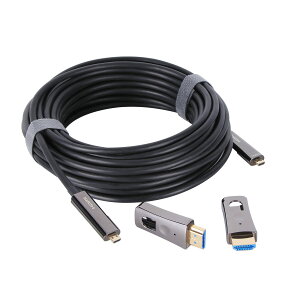 VCOM ���t�@�C�o�[HDMI �P�[�u�� 4K@60Hz�Ή� �y���O�� �z���֗��zHDMI2.0 AOC Cord 18gbps�������` 4KHDR/Ultra HD/3D/YUV4:4:4/HDCP 2.2 HDMI 4K �P�[�u�� 10M 15M 20M 30M