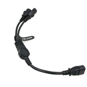 ZBLZGP IEC 320 C14�Y�v���O�`2XC13�������d���P�[�u���AC14�`2 x C13 UPS/PDU Y�^�X�v���b�^�d���R�[�h�A250V/10A