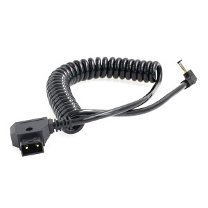 SZRMCC Anton-Bauer d tap to DC 5.5 x 2.1mm Right Angle Coiled Power Cable for Atomos Shogun Inferno KiPRO LCD Monitors (Right Angle DC2.1mm)