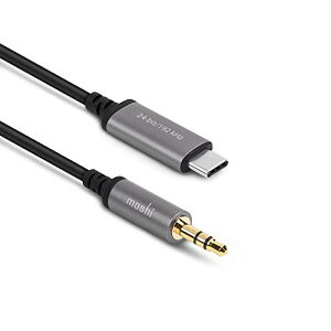 moshi Aux to USB-C Cable (1.2 m) BlackymoshiXgAzDAC (24rbg/192 kHz) USB-CfoCXԍڃXeIVXe֒ډyĐ 24KbL t@[EGAXV\ io^10NO[