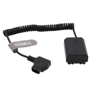 SZRMCC D-tap2sIX-NPFZ100DCJv[_~[obe[RCdP[uforSony A9 A7III A7RIII A7RIVA7SIIIJ (Coiled Cable)
