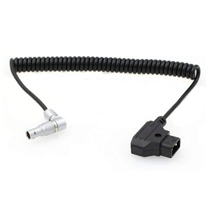 SZRMCC JTZ Zacuto Kameleon X01K DP30EVFコイル状電源ケーブル直角0B4ピンからDタップ2ピンオス (Coiled Cable)