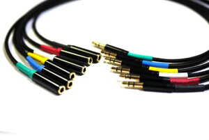 EXFORM 3.5�X�e���I�~�j�̃I�X-���X �����P�[�u�� 50cm - Super slim plug cable 6�{�Z�b�g for TX-6